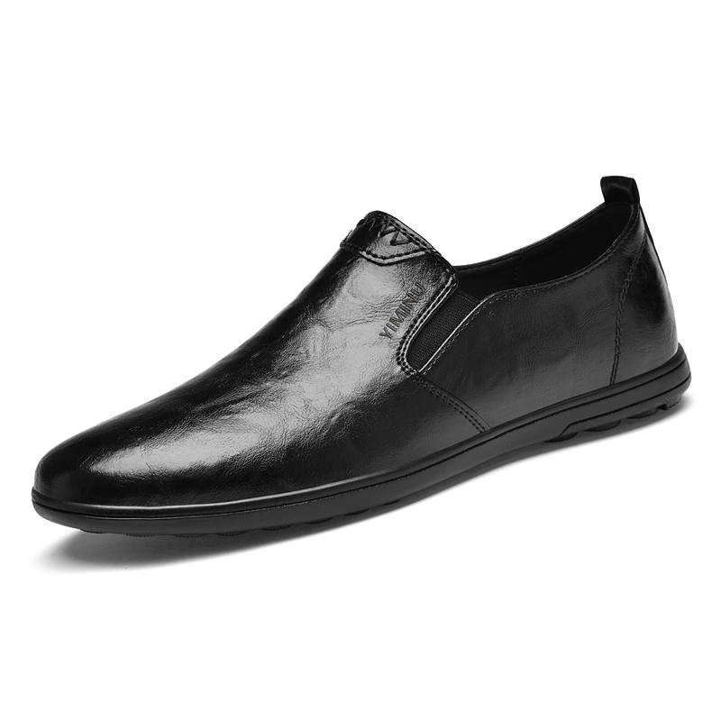 YIMINU Men's Casual Shoes Men's Low Top Black