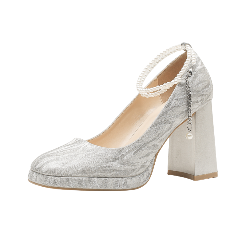 PARK DANCE Chunky Heel High Heels Women's