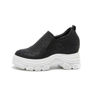 PIERCE GENTRY Cow Leather Casual Shoes 5.5cm Women's