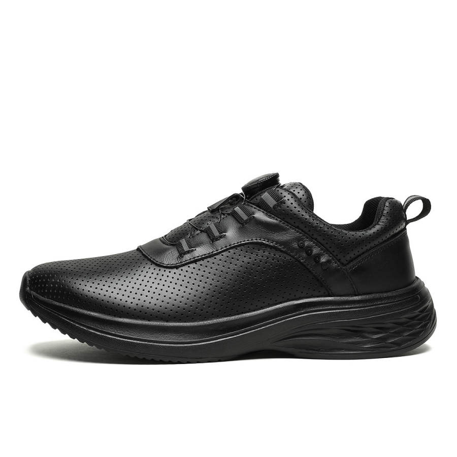 Mulinsen Walking Shoes Top Grain Cow Leather Abrasion Resistant, Breathable, Lightweight