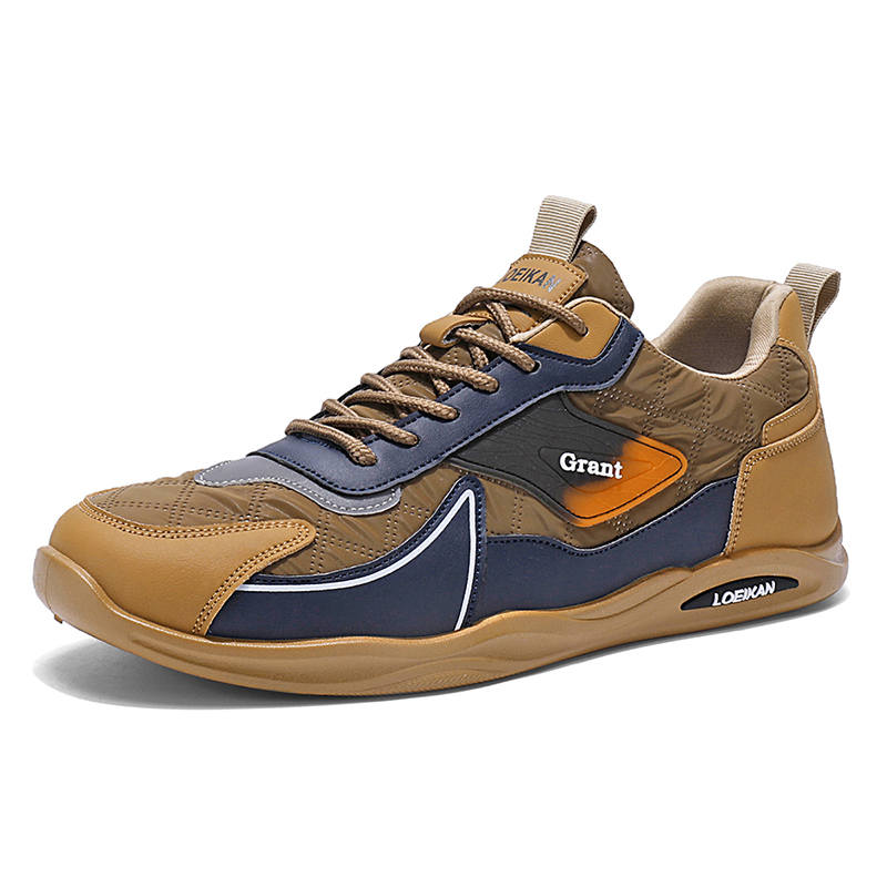SHOUBA Fabric Low top Casual Shoes Men's Khaki