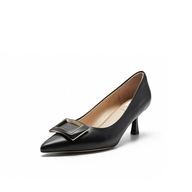 NINE WEST High Heels Women's Black/Yellow/Fondant
