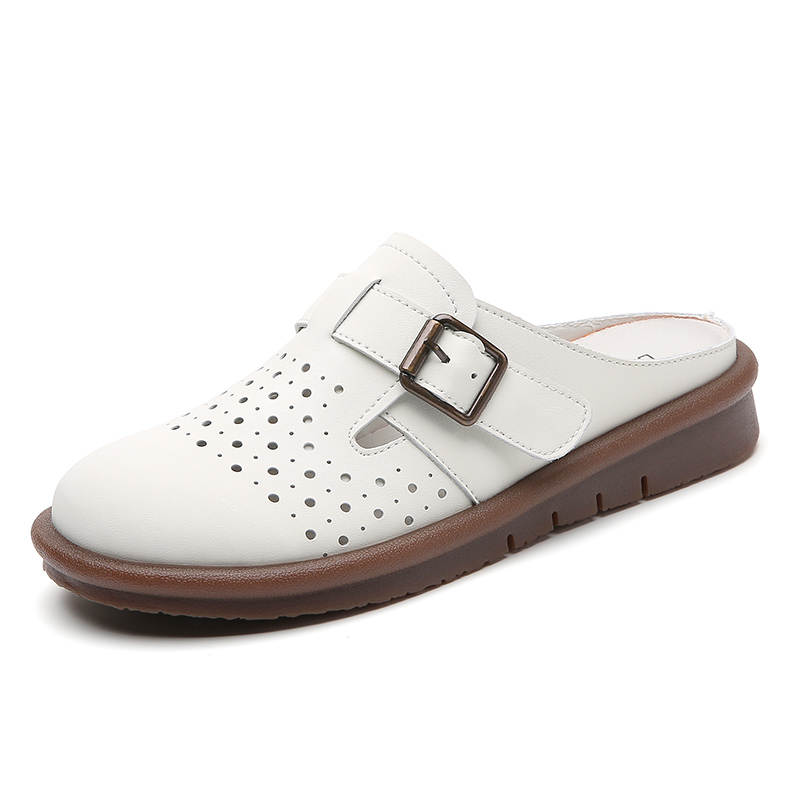 Reivantix Reivanti Fashion Closed Toe Slippers Women's Beige
