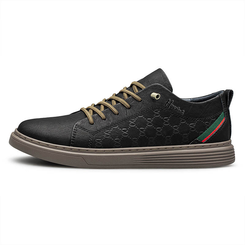 HAOXING Men's Casual Shoes Men's Black