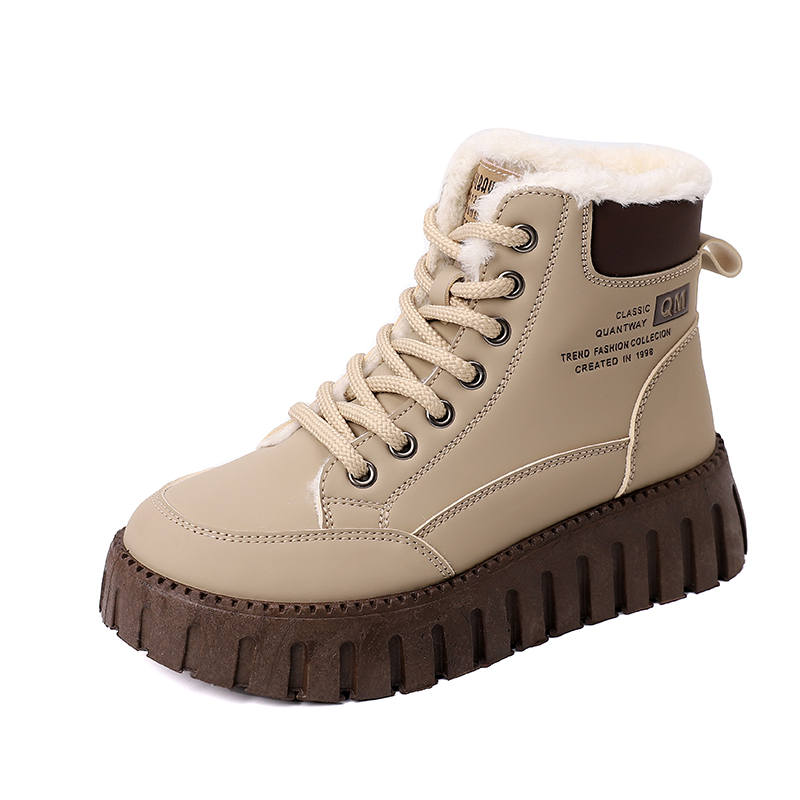 JOHLIN DREAM Short Mid Calf Combat Boots Women's