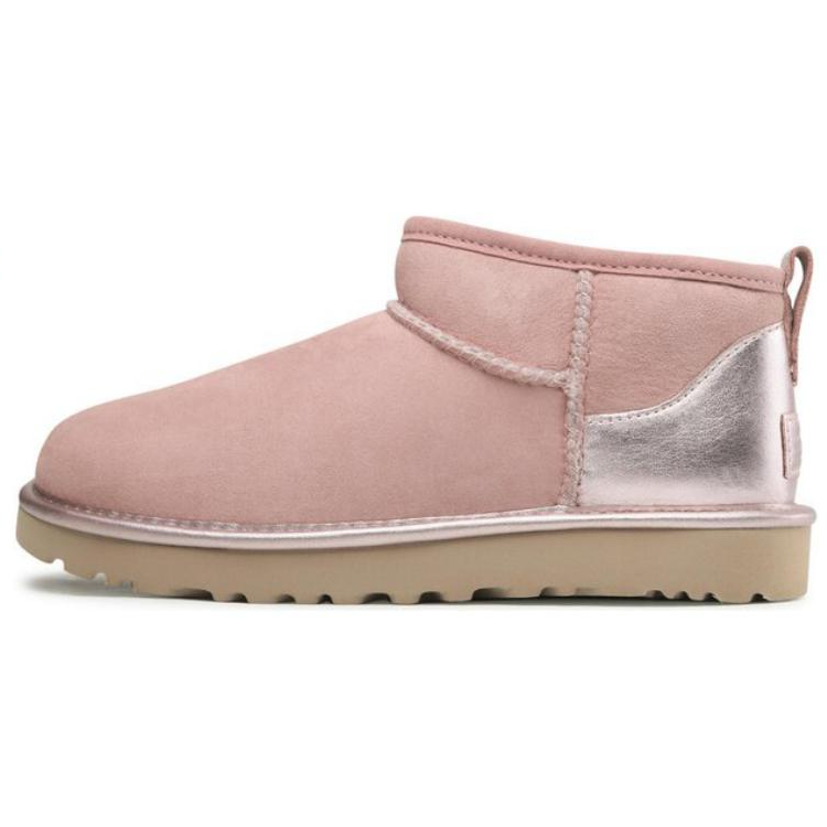 UGG W Cassic Ultra Mini Shine Thermal Ankle Length Snow Boots Women's Pink