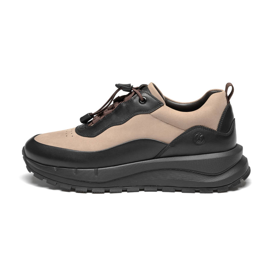 J.BENATO Cow Leather Casual Shoes Men's Black Brown