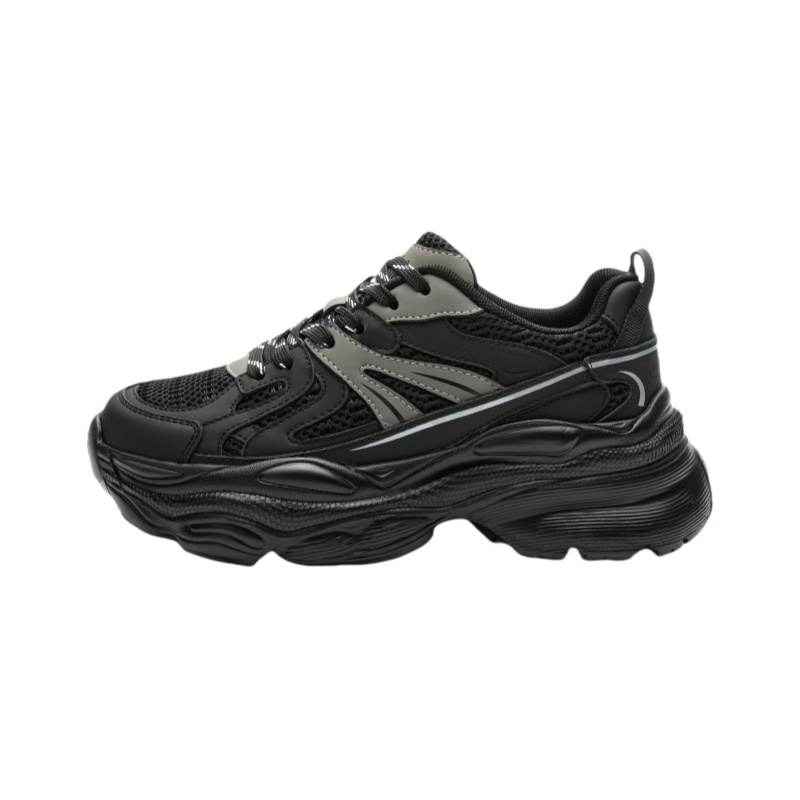 DUSTO PU Synthetic Leather Slip Resistant Abrasion Resistant Slip Resistant Abrasion Resistant Low top Chunky Sneakers