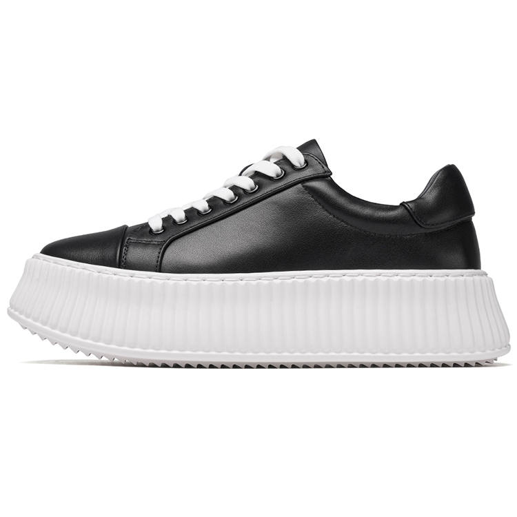 Anthony Miles Cow Leather Low top Skateboard Shoes Women's Black