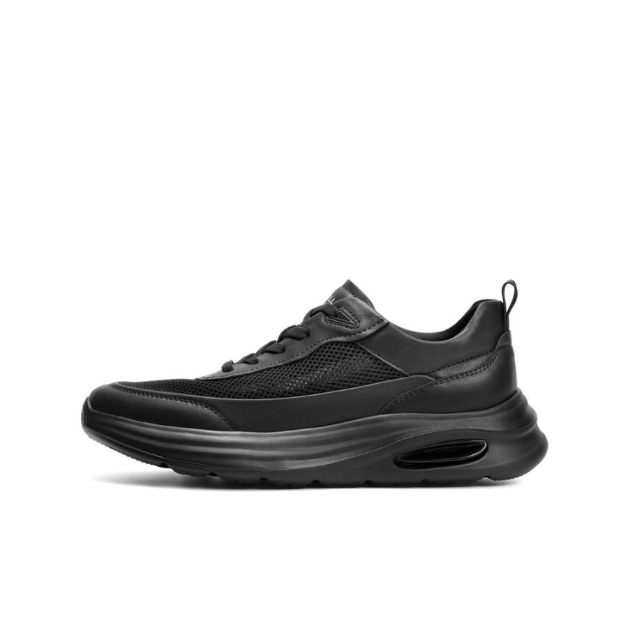 BELLE Slip Resistant, Abrasion Resistant, Height Increasing Low top Casual Shoes Men's Black