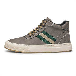 Mansion bull GONGNIUSHIDI Cow Leather Slip Resistant Abrasion Resistant Slip Resistant Abrasion Resistant High top Skateboard Shoes