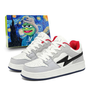 Pepe The Frog Pu Low top Skateboard Shoes Unisex
