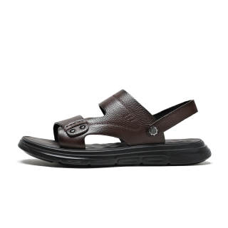 AIBAOLUO Beach Sandals Men's Black/Brown