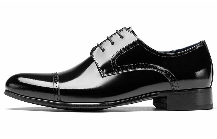 ROBERTA DI CAMERINO Cow Leather Dress Shoes Men's Black