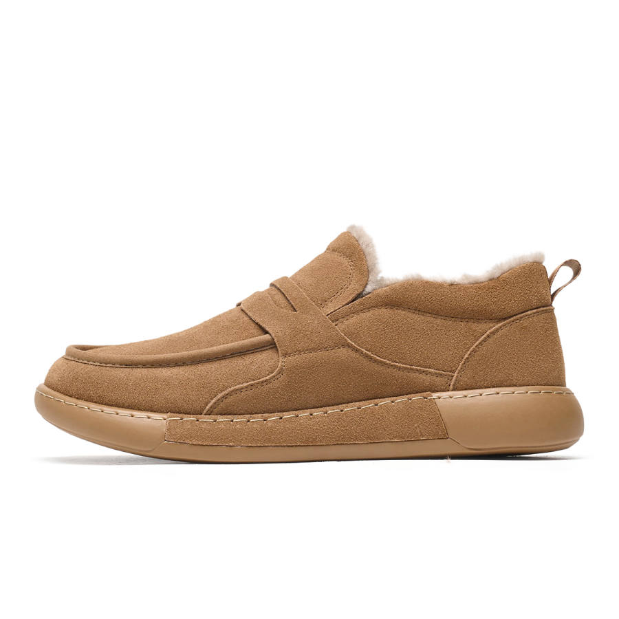 C°BANNER Cow Suede Casual Shoes Men's Yellow Brown