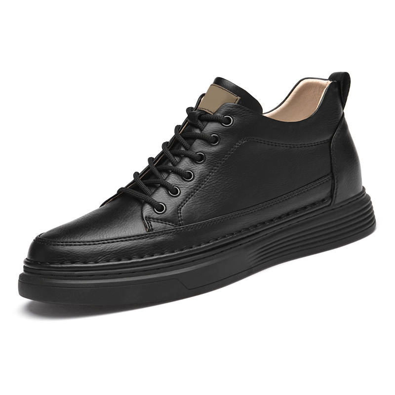 GONGNIULEITING Cow Leather Slip Resistant Slip Resistant Low top Skateboard Shoes Unisex