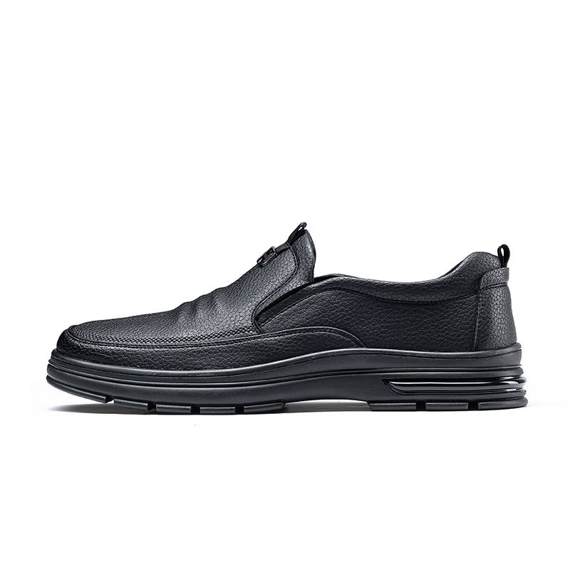 JOSINY Men's Casual Shoes Men's Low Top Black/Brown