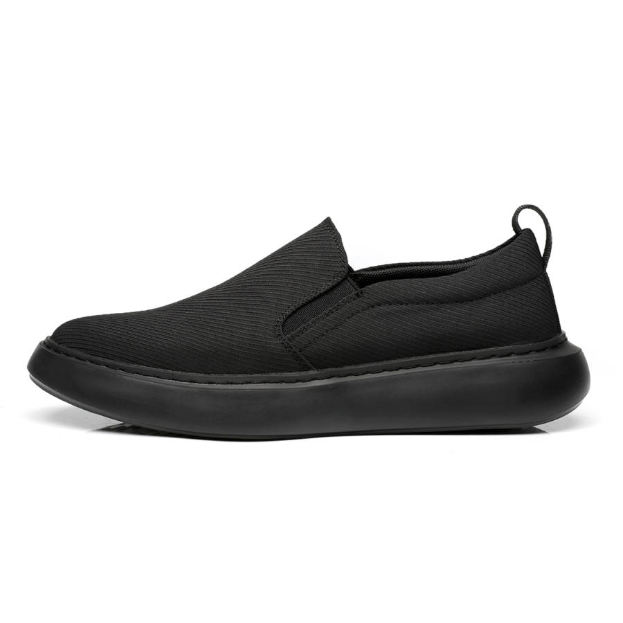 HUITE Fabric Low top Skateboard Shoes Men's Black