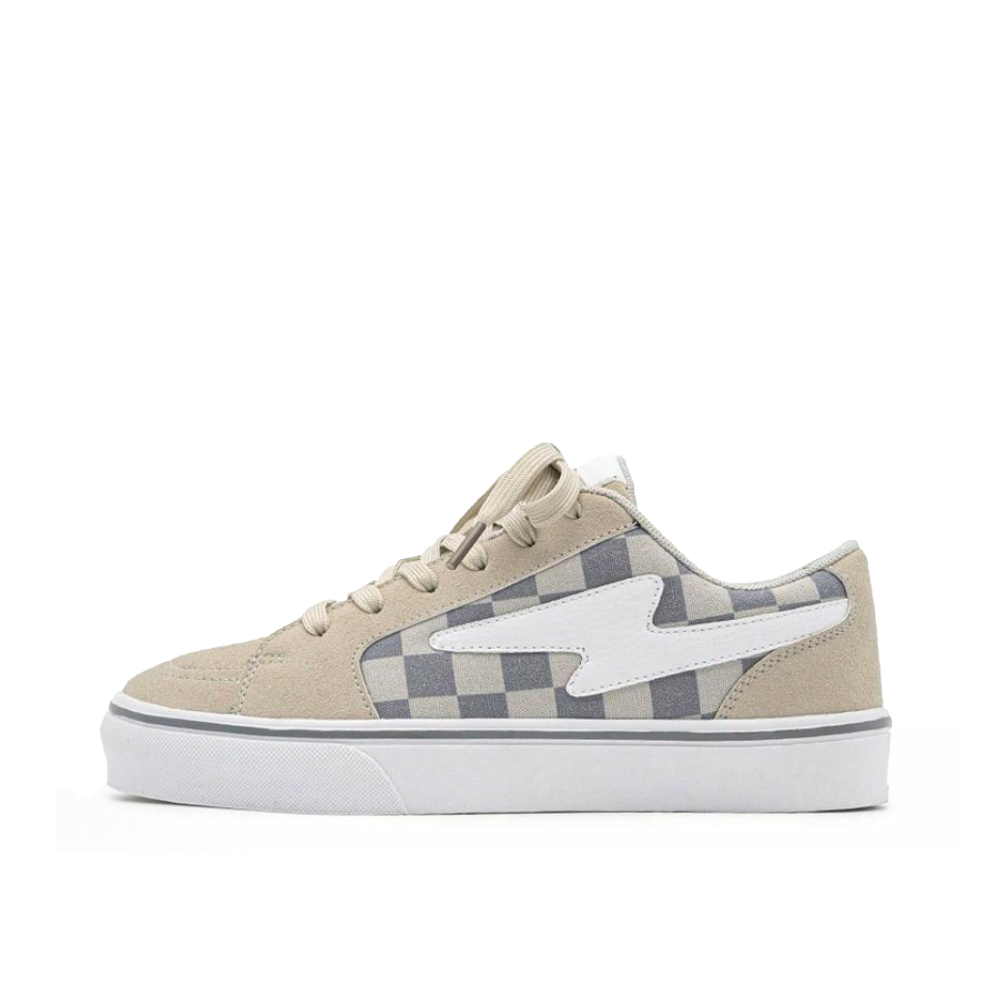CISSTEG Microfiber Leather Lightweight Breathable Lightweight And Breathable Low top Skateboard Shoes Unisex Beige