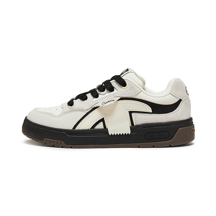 Champion Low top Skateboard Shoes Women's Milk White/Black