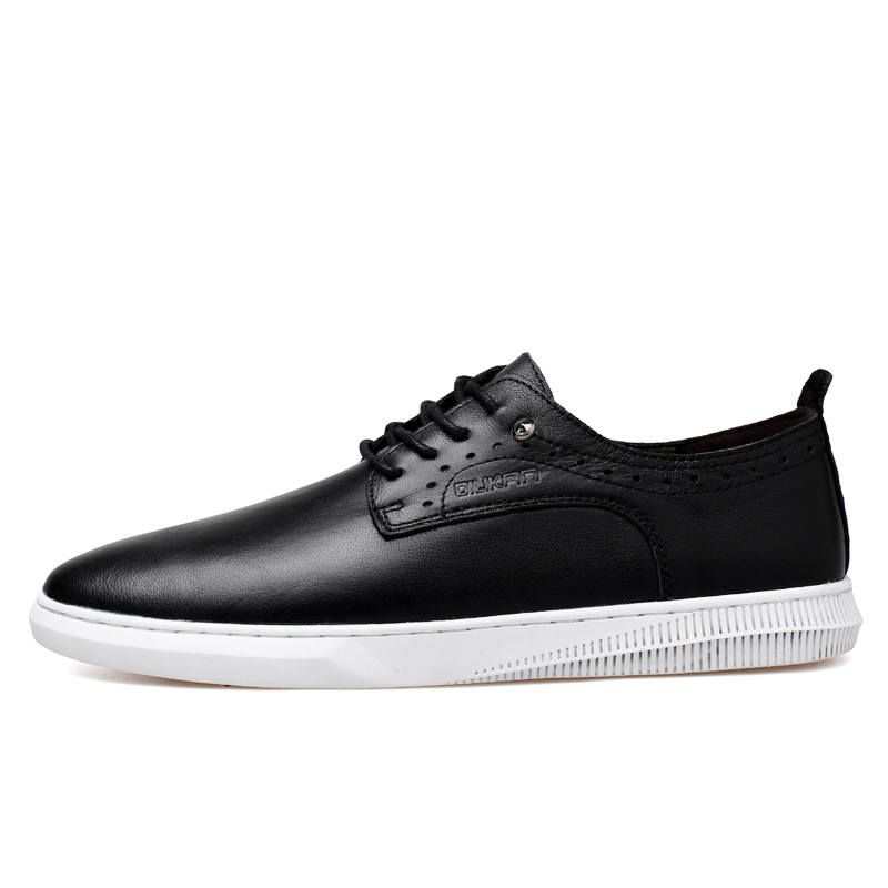 DILIKAN Men's Casual Shoes Men's Low Top White/Black