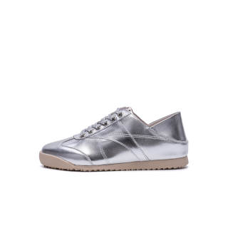 Martniel Cow Leather Low top Casual Shoes Women's Silver