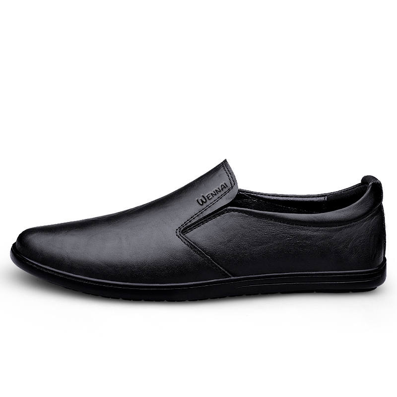 WENNAI Dress Shoes Men's Low Top Black
