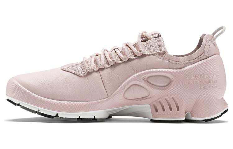 Ecco Striding C Top Grain Cow Leather Low top Sports Casual Shoes Women's Nude Pink