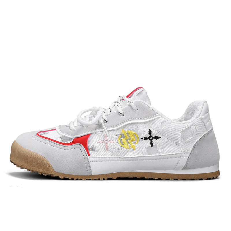 GONGNIULEITING Leather Breathable Lightweight Breathable And Lightweight Low top Casual Shoes Men's
