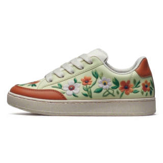 SHUXIAOBEI Synthetic Leather Low top Skateboard Shoes Unisex Small Daisy