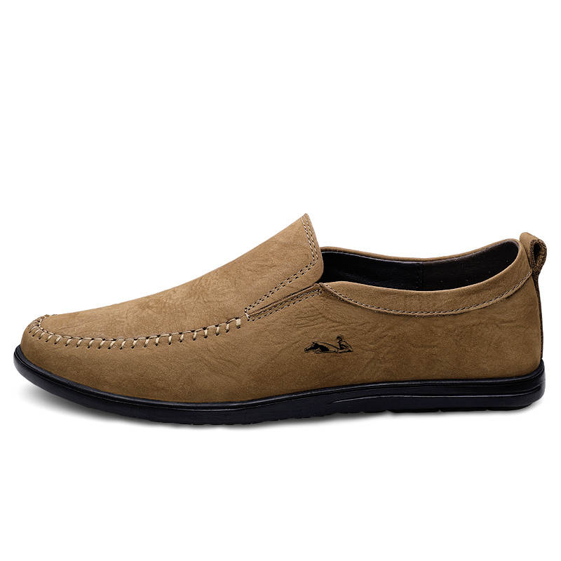 YINGLUNQISHI Top Grain Cow Leather Casual Shoes Men's