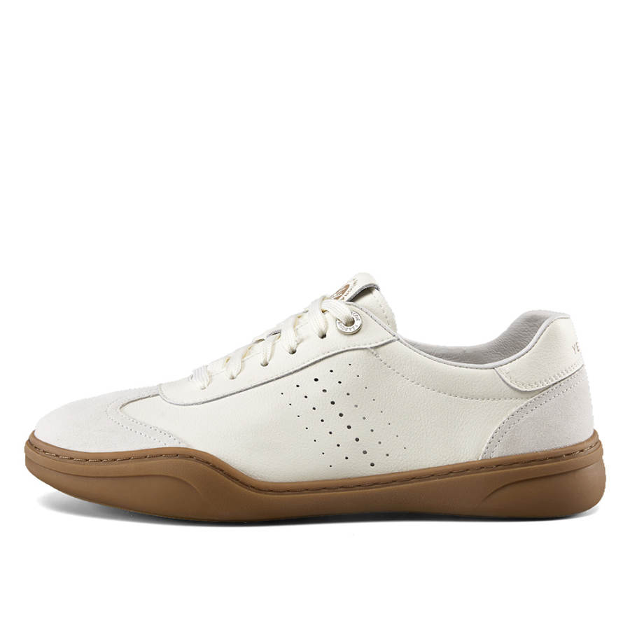 YEARCON Cow Split Leather Low top Skateboard Shoes Men's