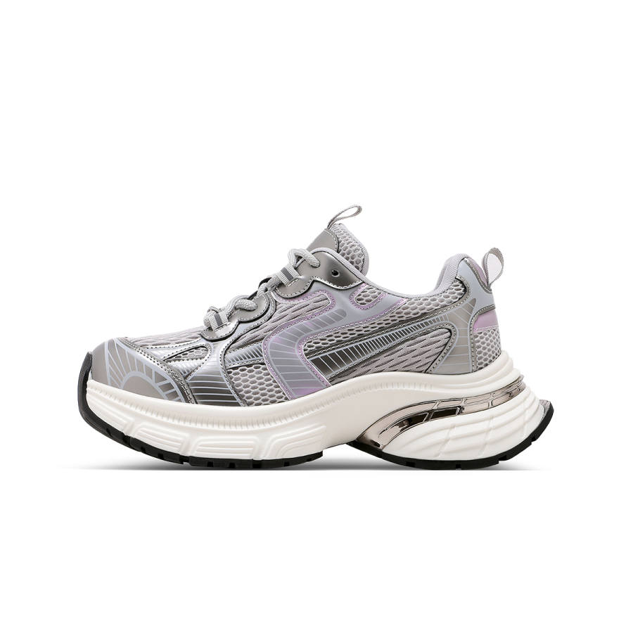 C°BANNER Fabric Height Increasing Low top Chunky Sneakers Women's