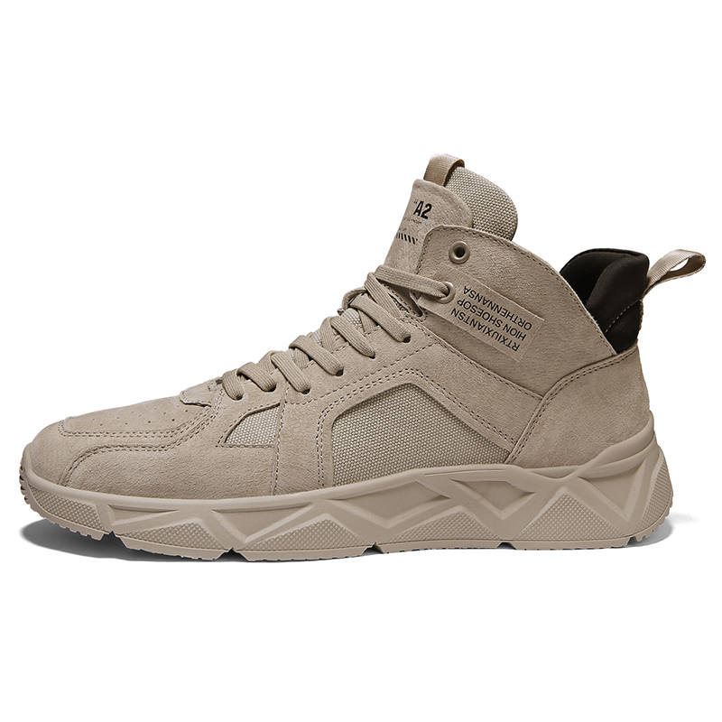 CariteSport Leather Short Combat Boots Men's