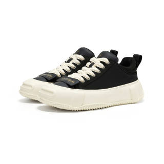 HALEBOSS Cow Leather Slip Resistant Cushioning Abrasion Resistant Low top Skateboard Shoes Men's