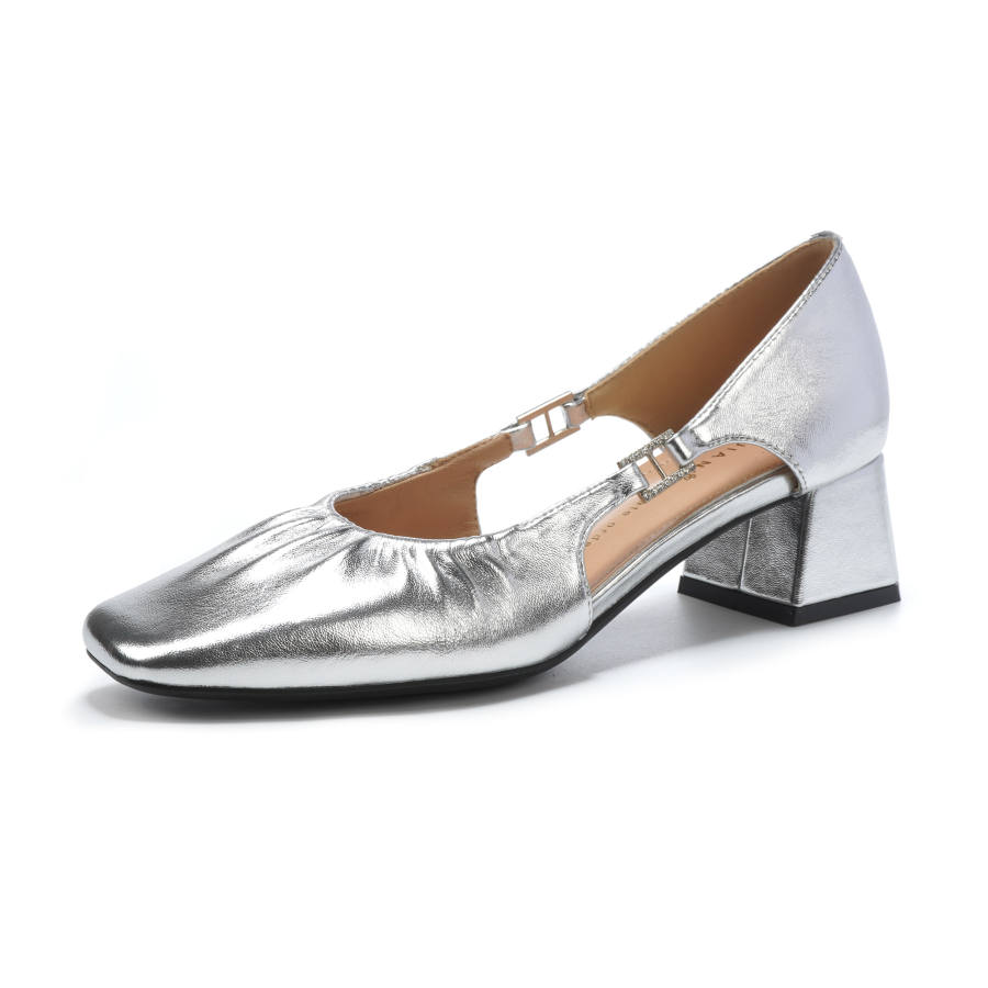 Beijiani Beijiani High Heels Women's Ecru, Gold, Silver