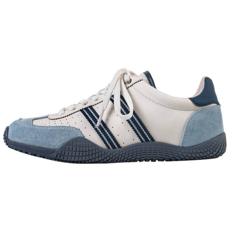 MIAOLV Cow Suede Slip Resistant, Abrasion Resistant, Breathable Low top Casual Shoes Women's Sky Blue