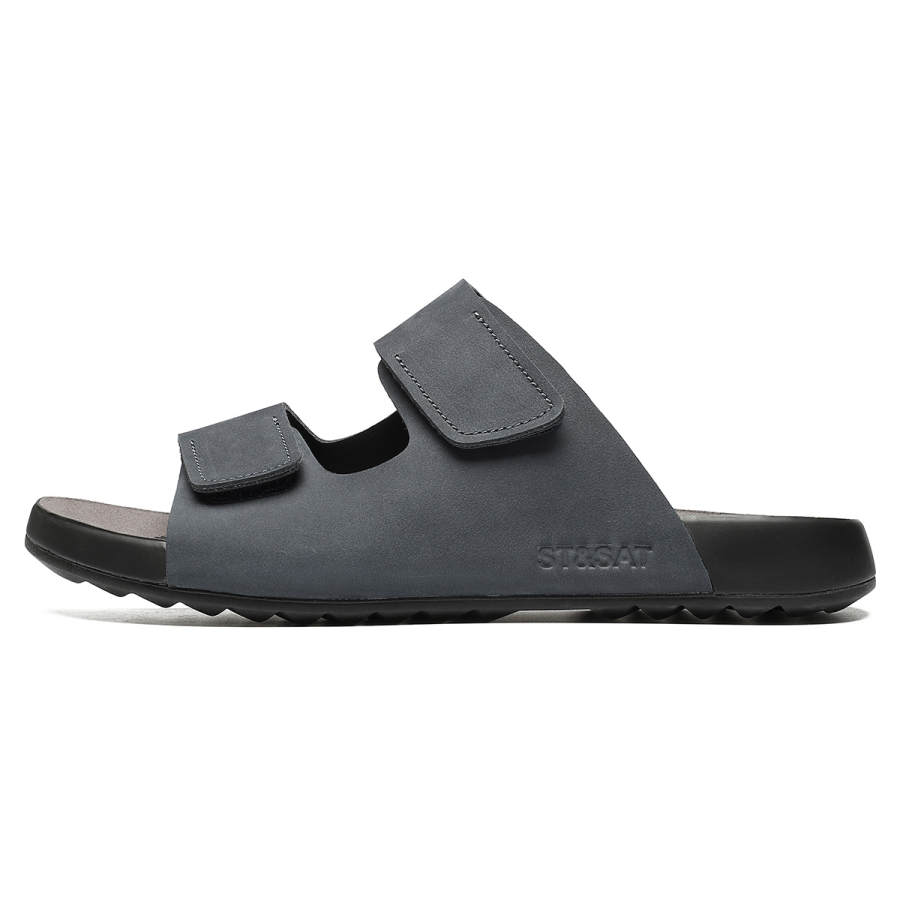 ST&SAT Slip Resistant Abrasion Resistant Slide Slippers Men's