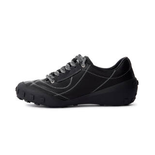 CONP Cow Leather Lightweight Low top Casual Shoes Unisex Black