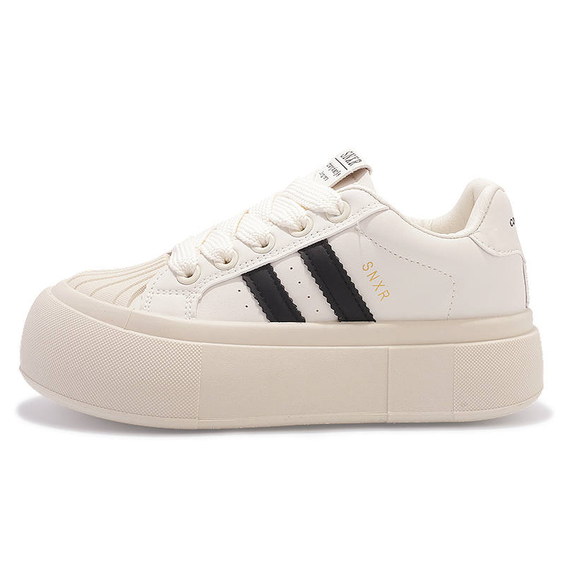 SNXR Abrasion Resistant Abrasion Resistant Low top Skateboard Shoes Women's Beige