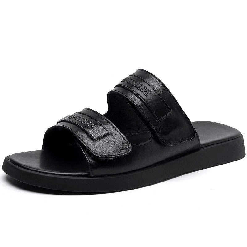 SHUPATE Rubber Sole Slip Resistant Odor Resistant Abrasion Resistant Slide Slippers Men's