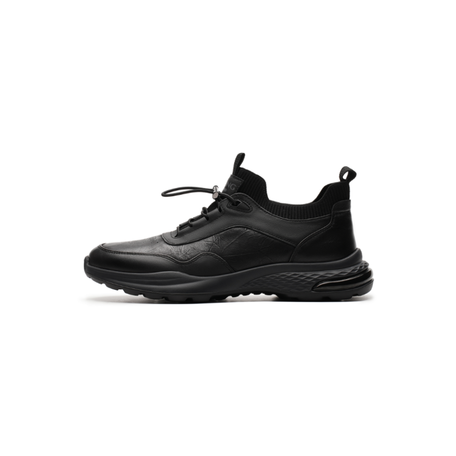 AOKANG Cow Leather Low top Casual Shoes Men's Black