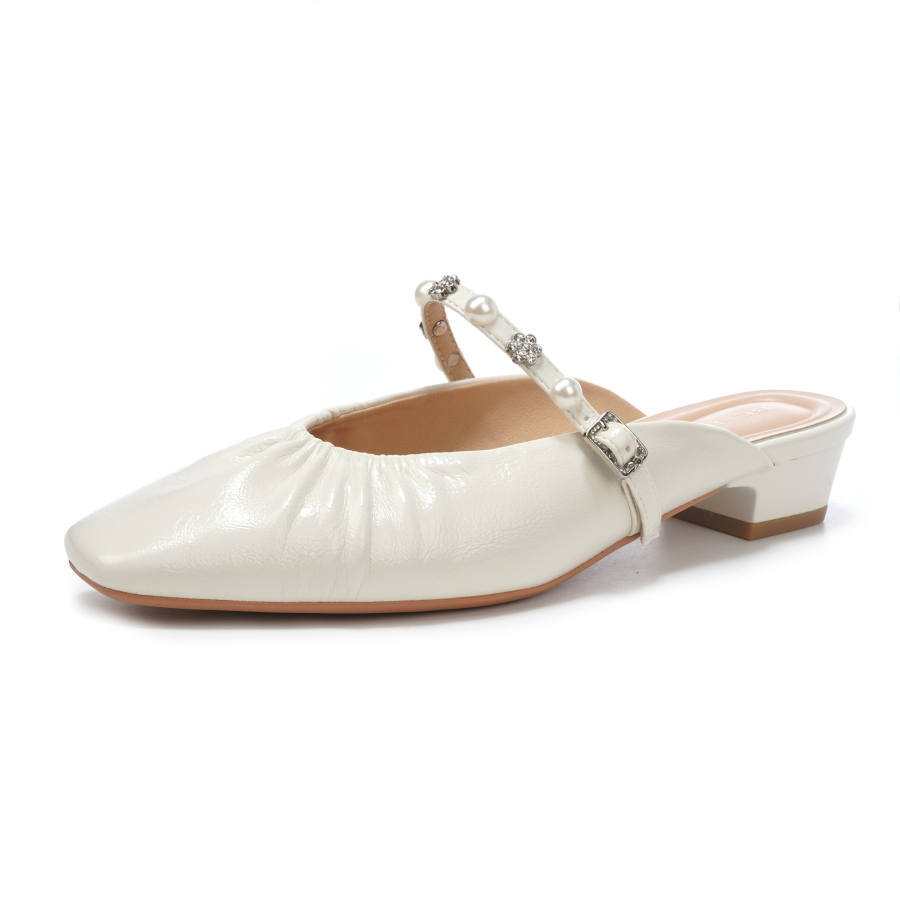 Beijiani Rubber Sole Abrasion Resistant Slip Resistant Closed Toe Slippers Women's