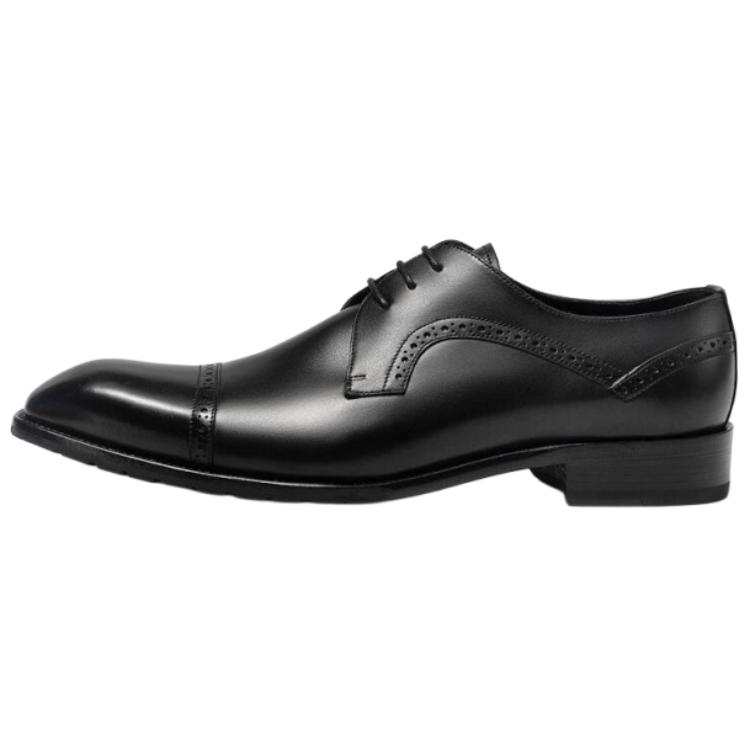ROBERTA DI CAMERINO Cow Leather Dress Shoes Men's Black