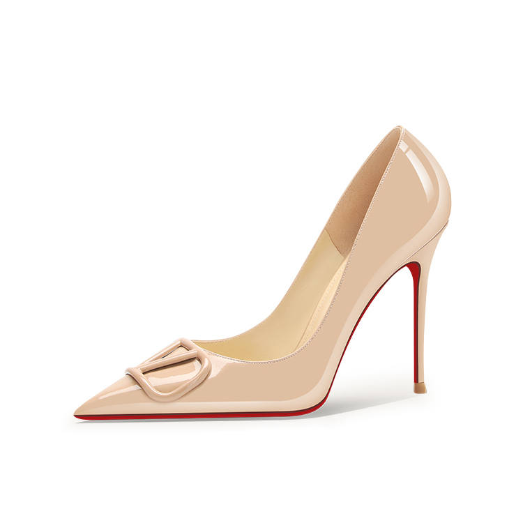 TAOLEI Pu Slim Heel High Heels Women's