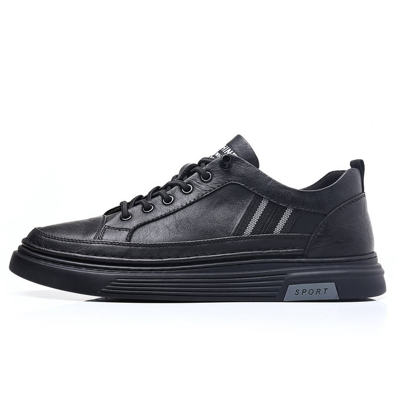 KACHILANG Cow Split Leather Skateboard Shoes Men's
