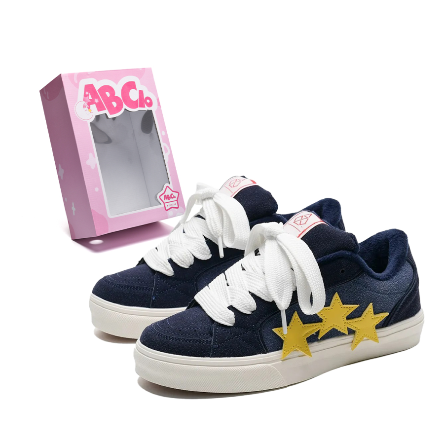 ABCIO Fashion Street Vintage, Fleece Lined Coverage Slip Resistant Cushioning Lightweight Low top Skateboard Shoes