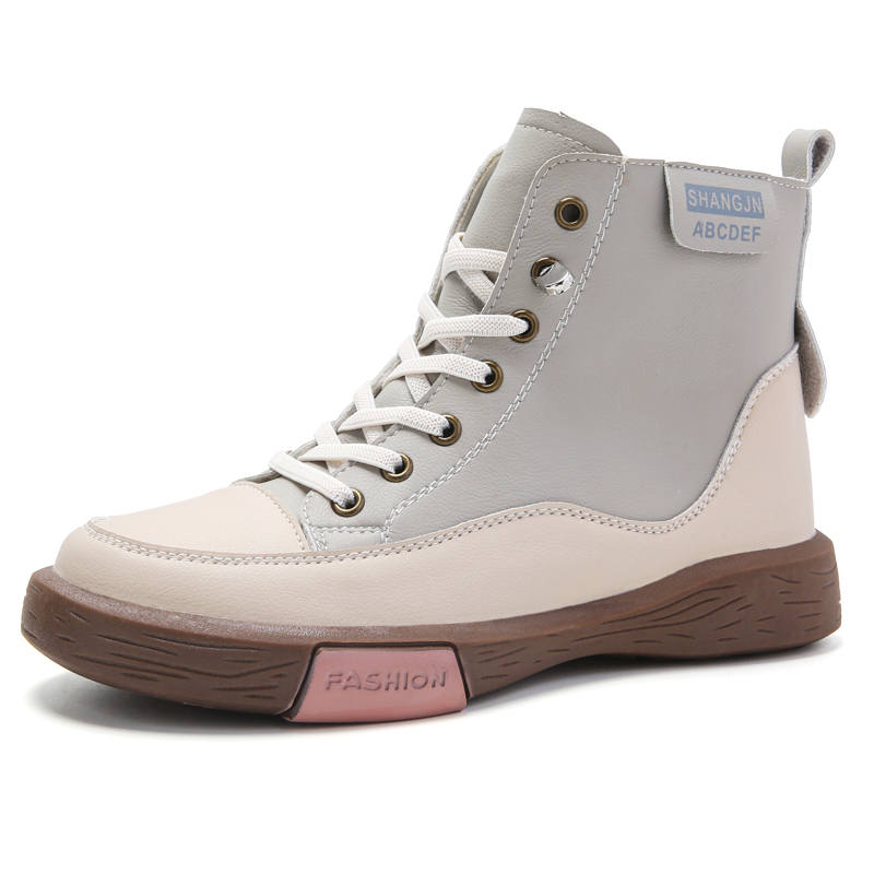 Reivantix Reivanti Fashion Slip Resistant Abrasion Resistant Mid top Casual Shoes Women's Gray