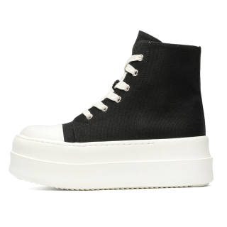 RANQI Abrasion Resistant Abrasion Resistant High top Skateboard Shoes Unisex Black