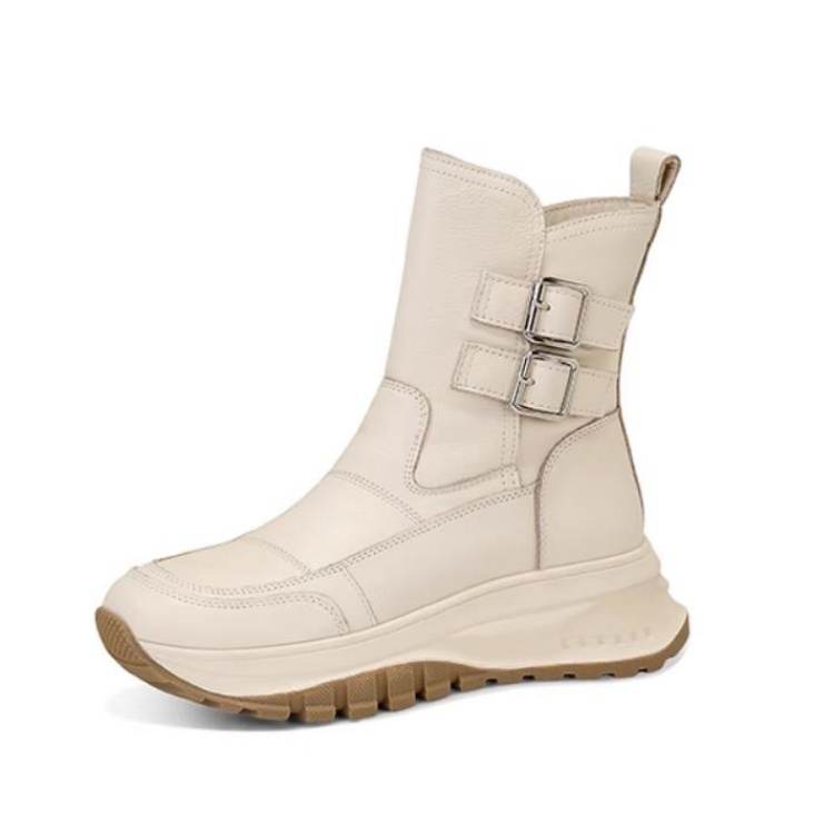 JESSICA SOPHIA Top Grain Cow Leather Ankle Boots Women's